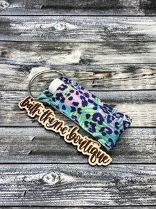 Rainbow Leopard Lip Balm Holder