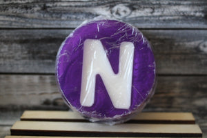 "N" Purple Personalized Soap