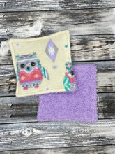 Owl on Lavender Make-Up Remover Pad
