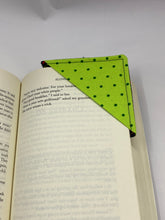 Rainbow Chevron w/ Lime Green Polka Dot Corner Book Mark