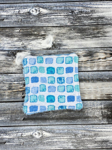Shades of Blue Squares Make-Up Remover Pads