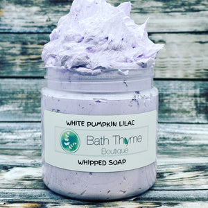 White Pumpkin & Lilac Whipped Soap